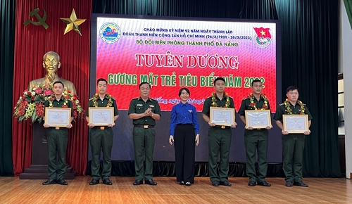 Bộ đội Biên phòng Đà Nẵng tuyên dương Gương mặt trẻ tiêu biểu 